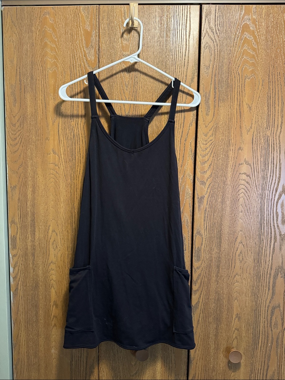 Amazon Black Racerback Mini Dress with Side Pockets